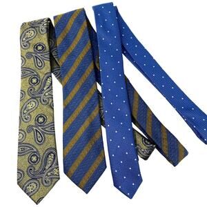 BUNDLE Silk Ties Narrow Marco Lariani Alexandre Doppelganger Suit Dress Career